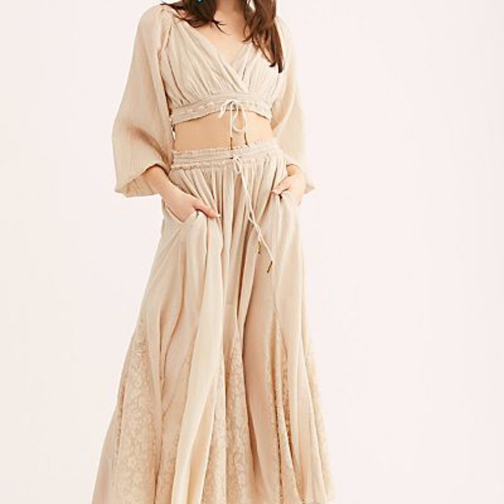 Free People NWOT Cleo Set, Top & Maxi Skirt
